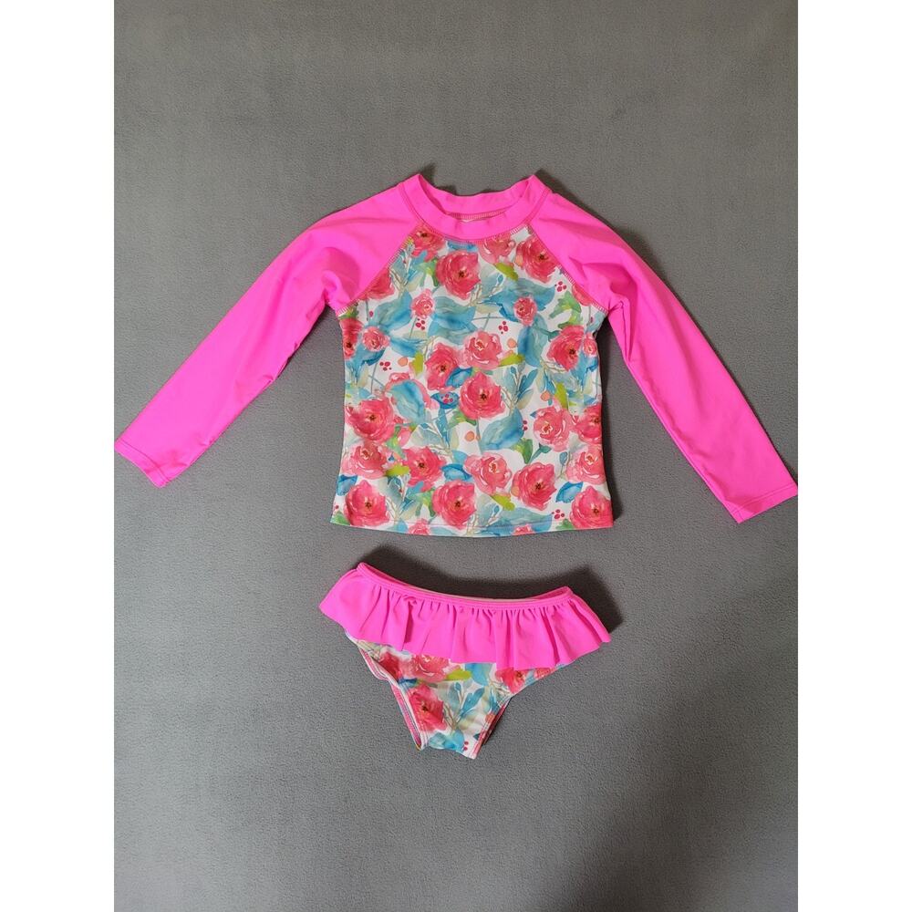 UNIFACO Toddler Girls Swimsuit Rashguard Set Summer Beach Tankini 7-8 Years
